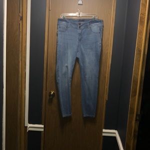 Medium wash denim jeans